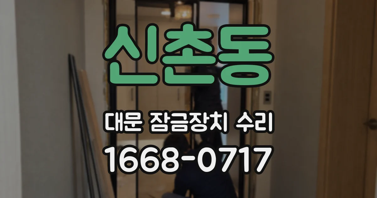 신촌동 대문 잠금장치 수리