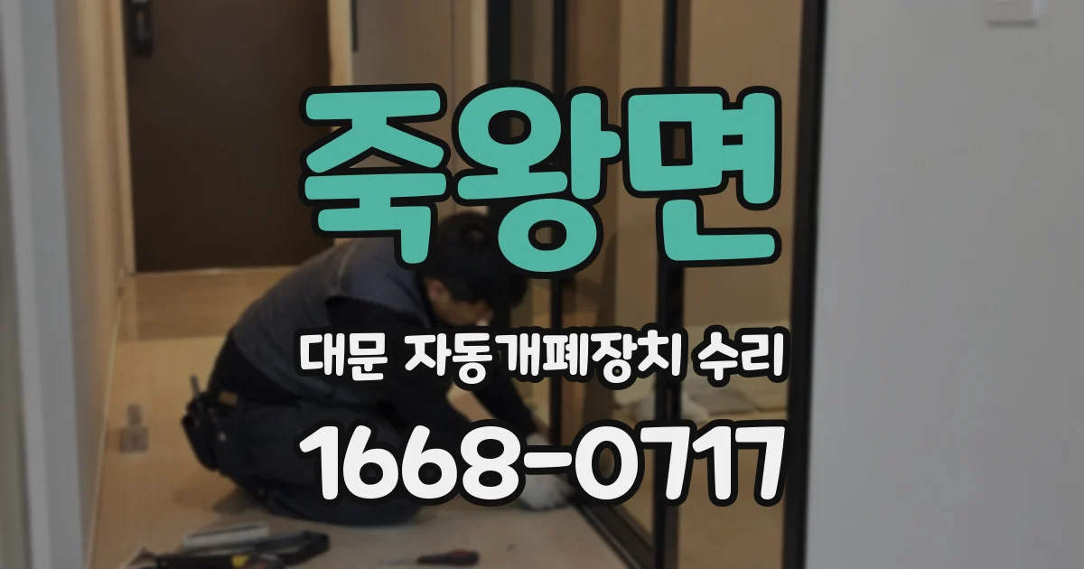죽왕면 대문 자동개폐장치 수리