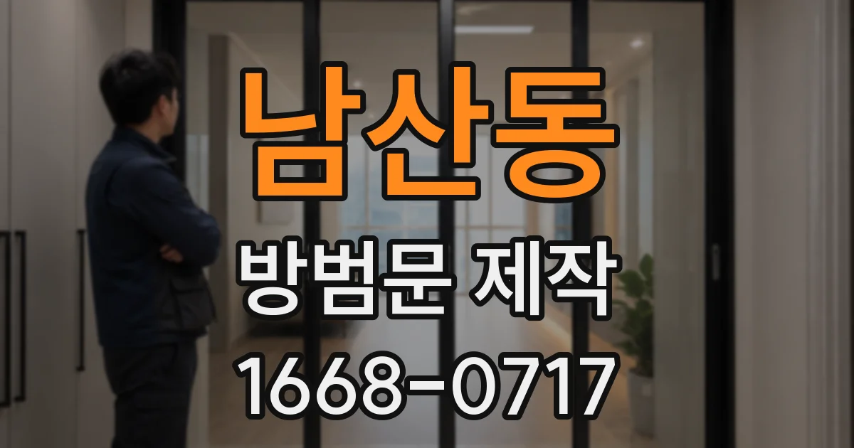 남산동 방범문 제작