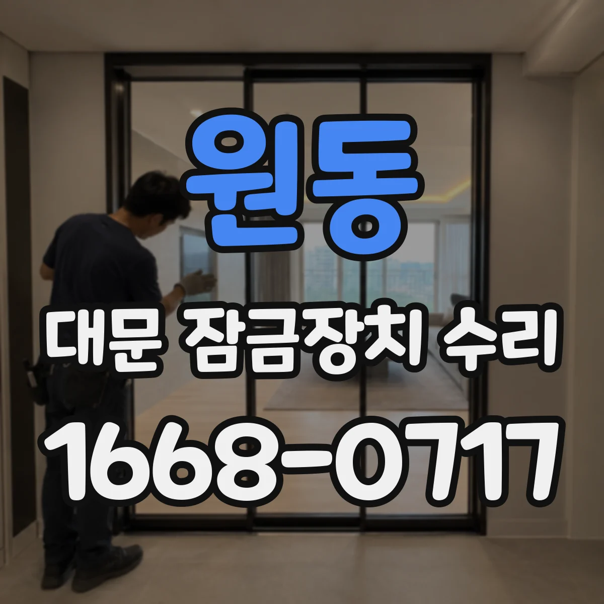 원동 대문 잠금장치 수리