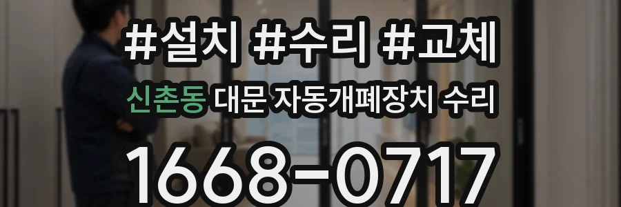 신촌동 대문 자동개폐장치 수리