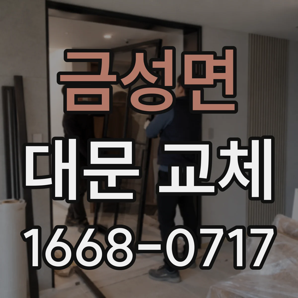 금성면 대문 교체