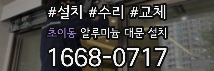초이동 알루미늄 대문 설치