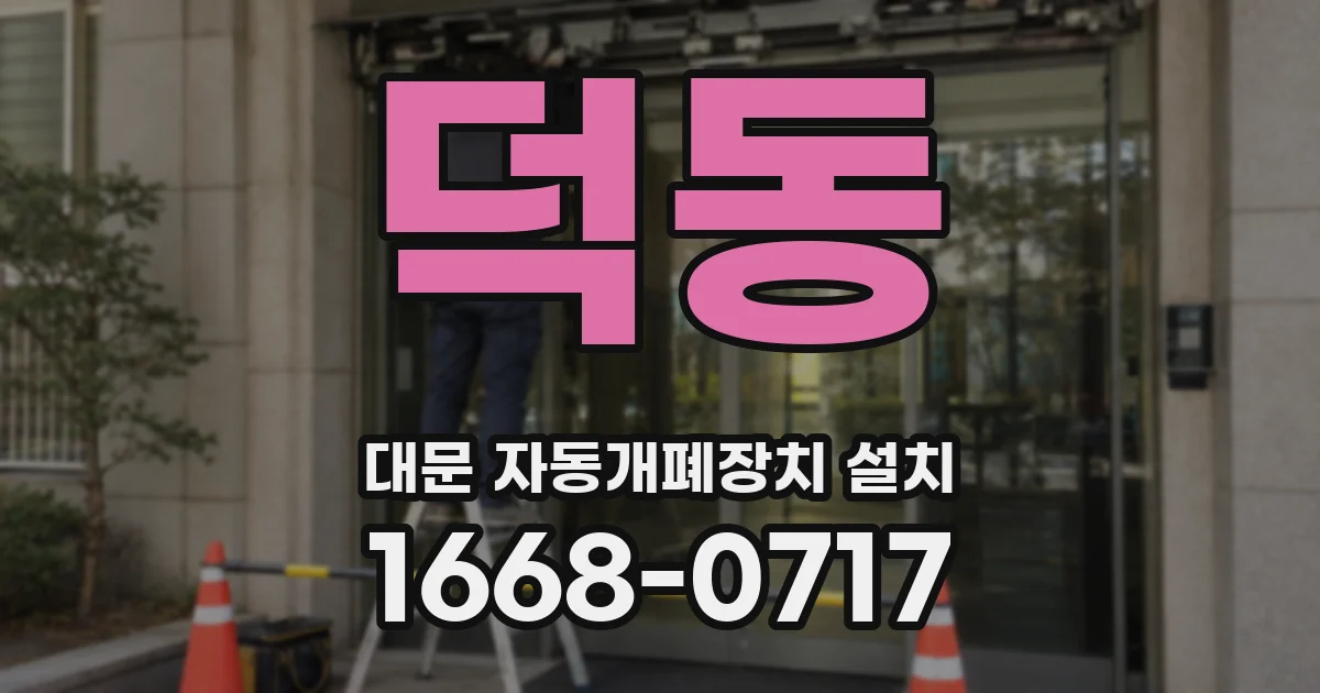 덕동 대문 자동개폐장치 설치