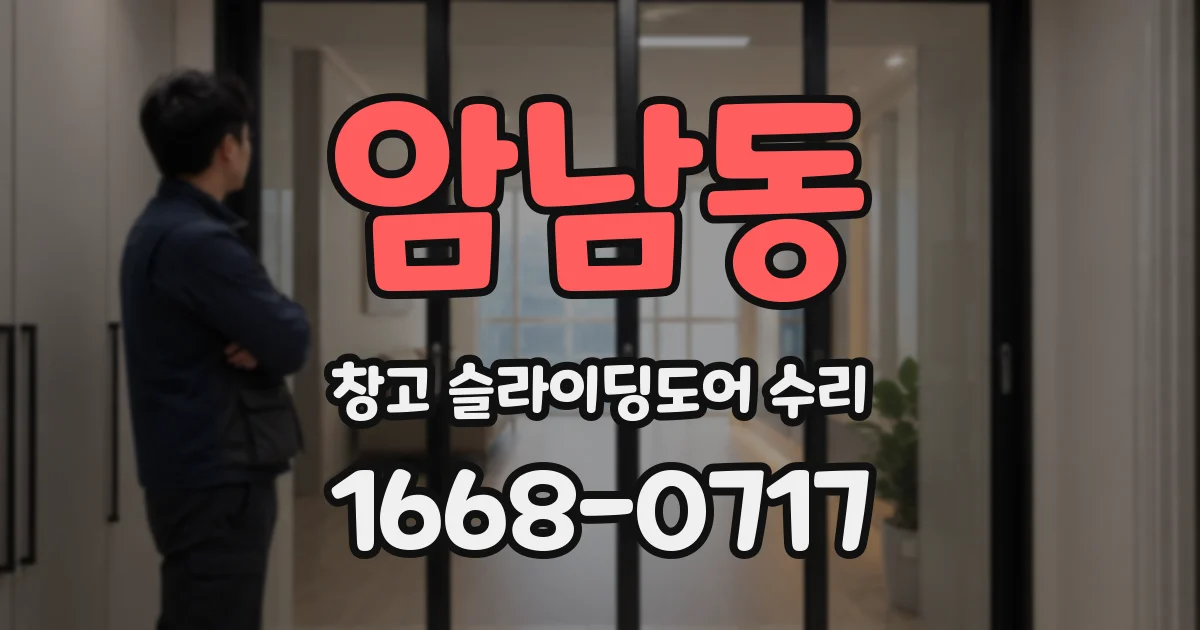 암남동 창고 슬라이딩도어 수리