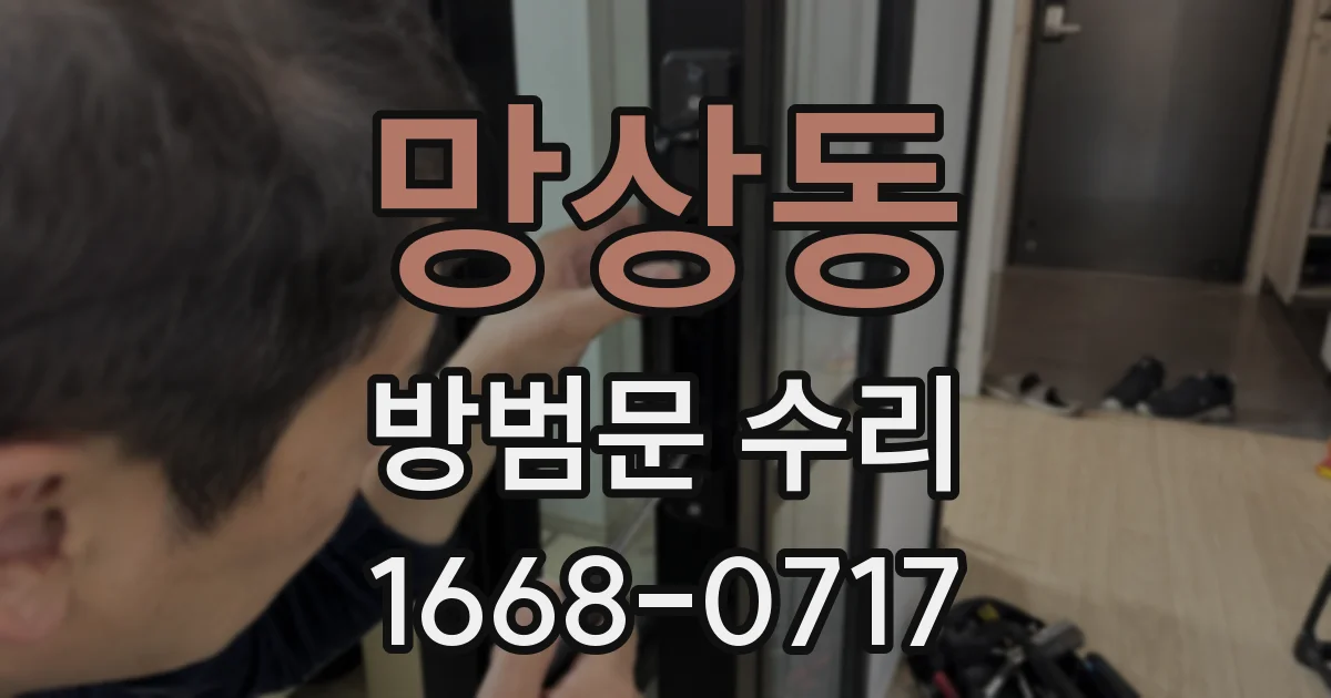 망상동 방범문 수리