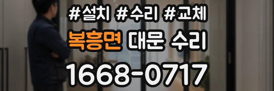 복흥면 대문 수리