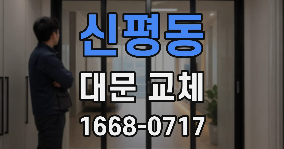 신평동 대문 교체