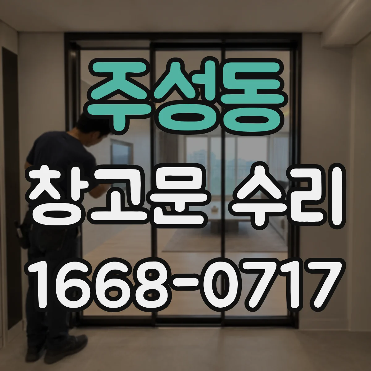 주성동 창고문 수리