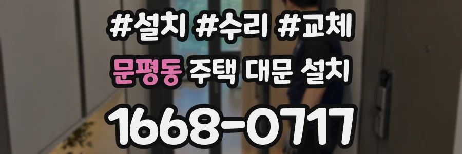 문평동 주택 대문 설치