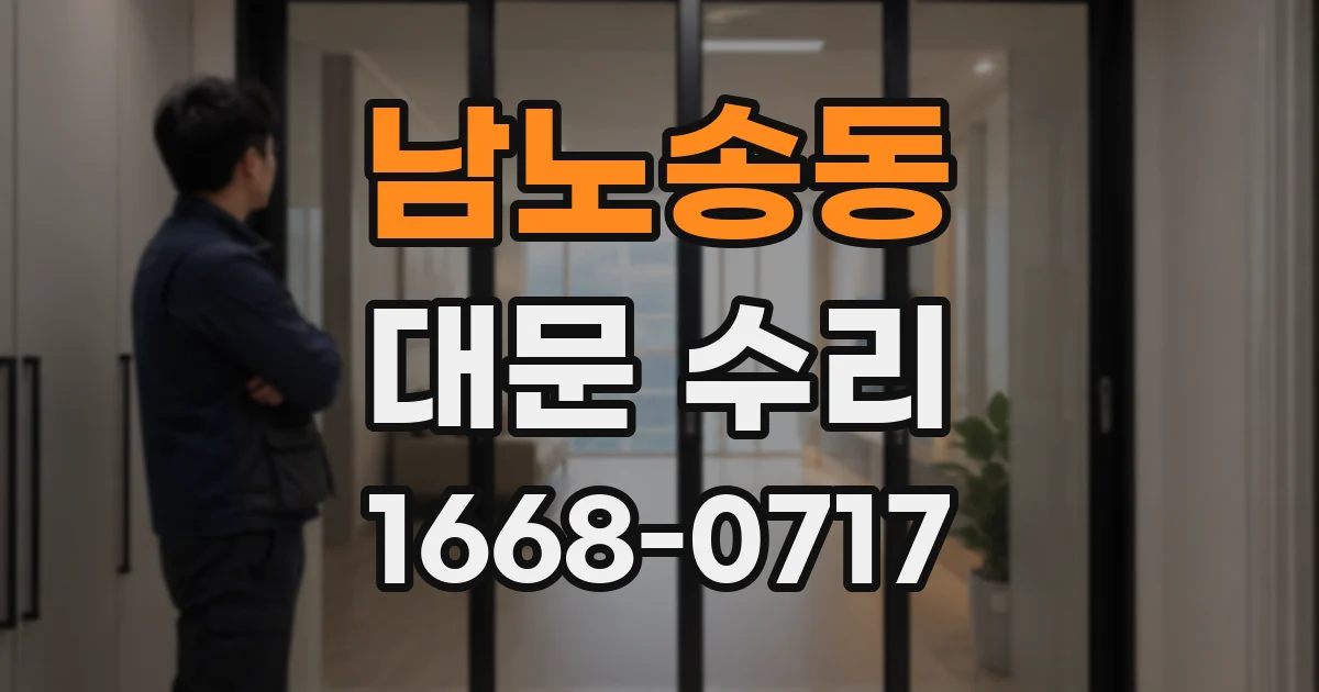 남노송동 대문 수리