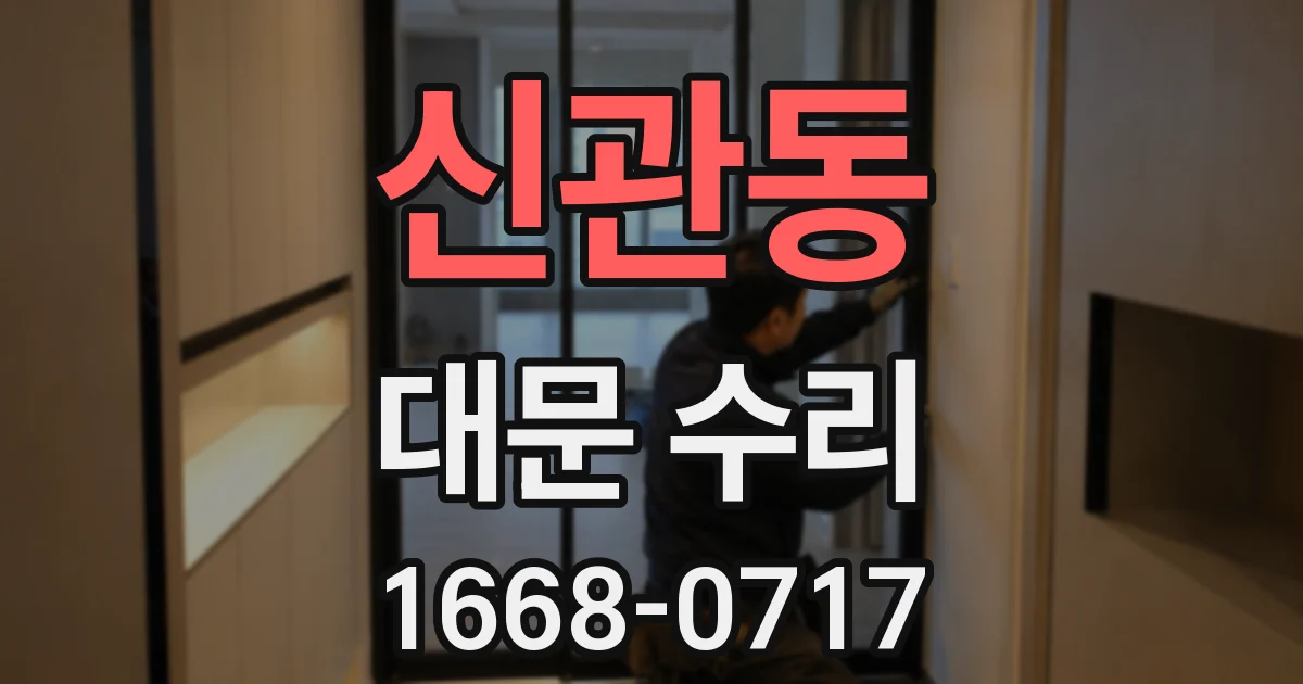 신관동 대문 수리