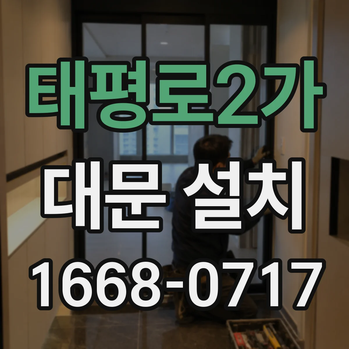 태평로2가 대문 설치