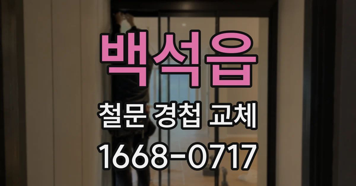 백석읍 철문 경첩 교체