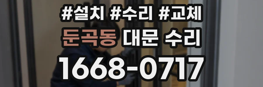 둔곡동 대문 수리