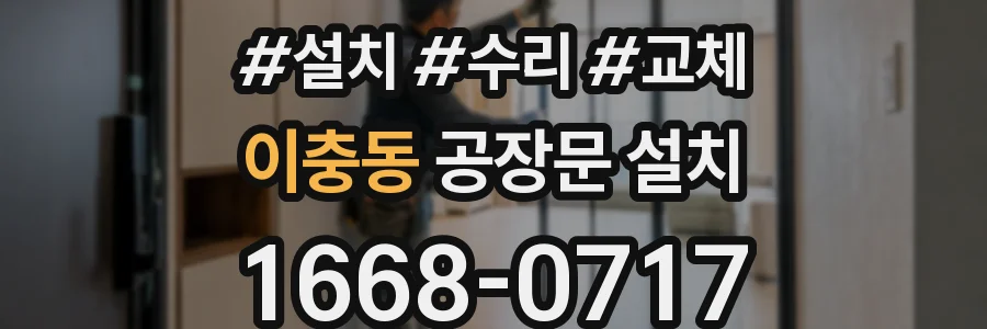 이충동 공장문 설치