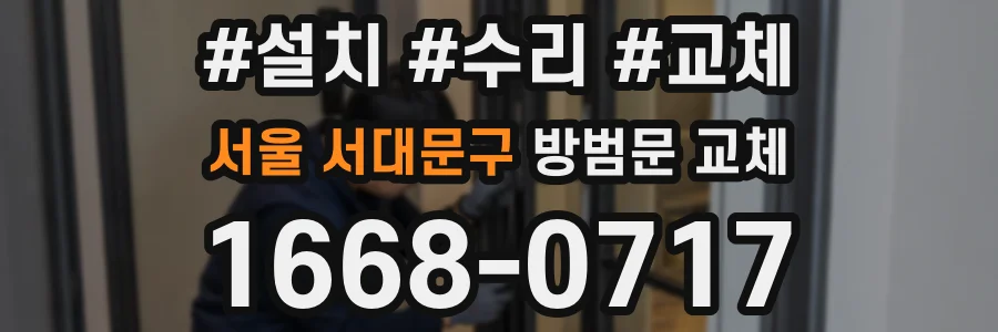 서울 서대문구 방범문 교체