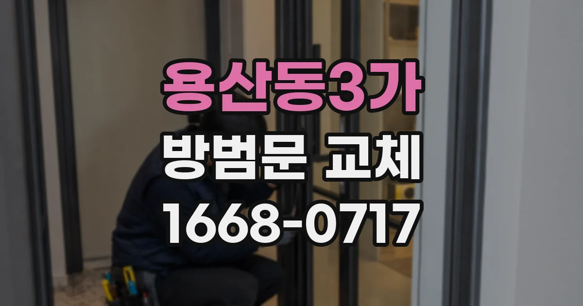 용산동3가 방범문 교체