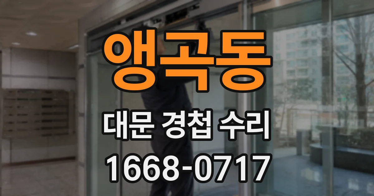 앵곡동 대문 경첩 수리