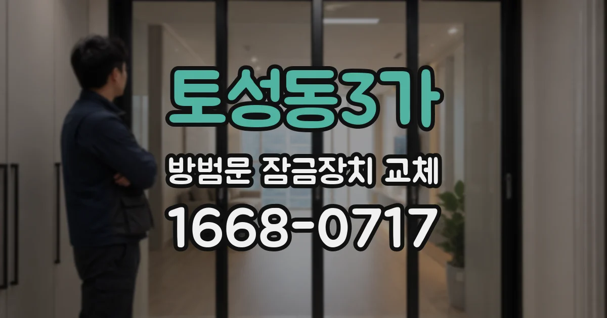 토성동3가 방범문 잠금장치 교체