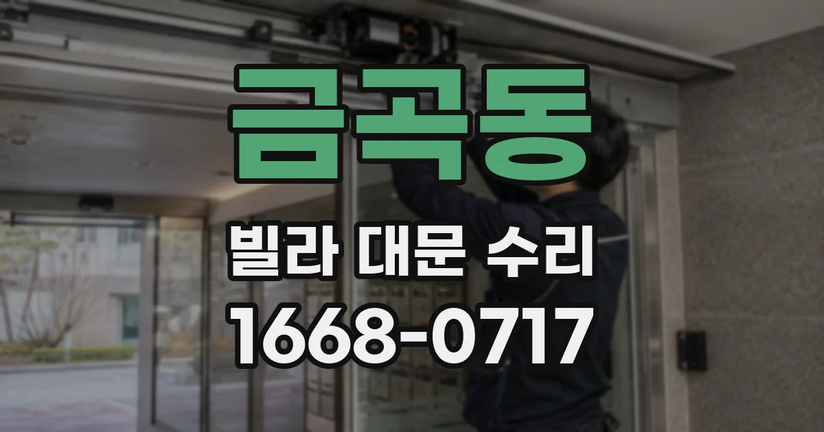 금곡동 빌라 대문 수리