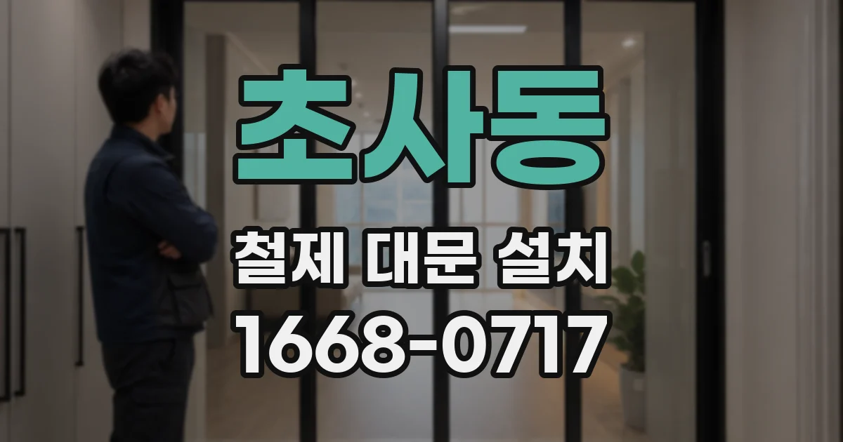 초사동 철제 대문 설치