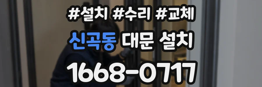 신곡동 대문 설치