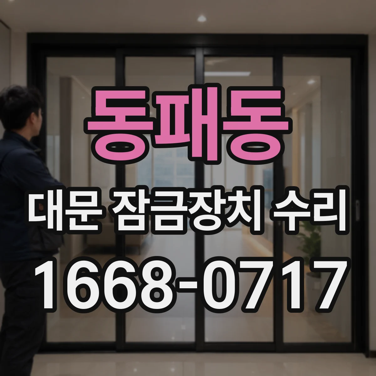 동패동 대문 잠금장치 수리