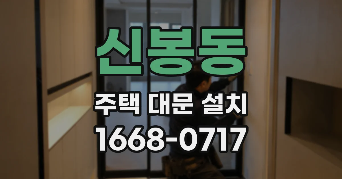 신봉동 주택 대문 설치