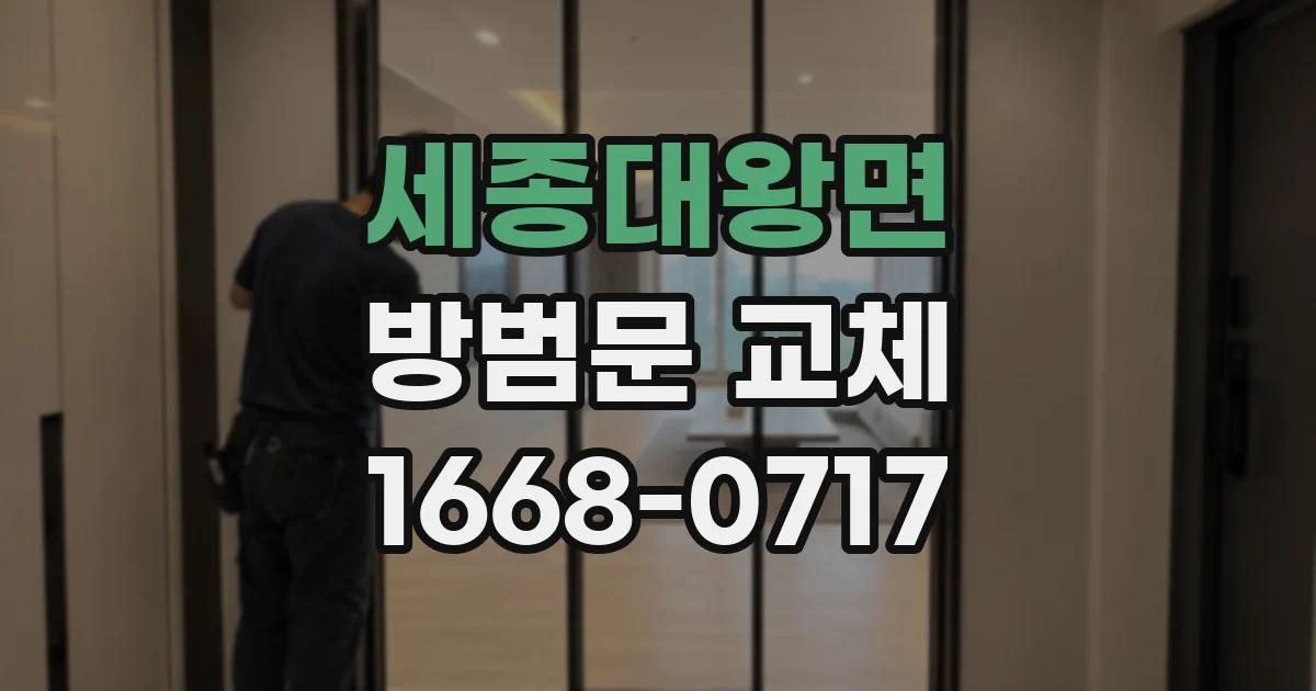 세종대왕면 방범문 교체