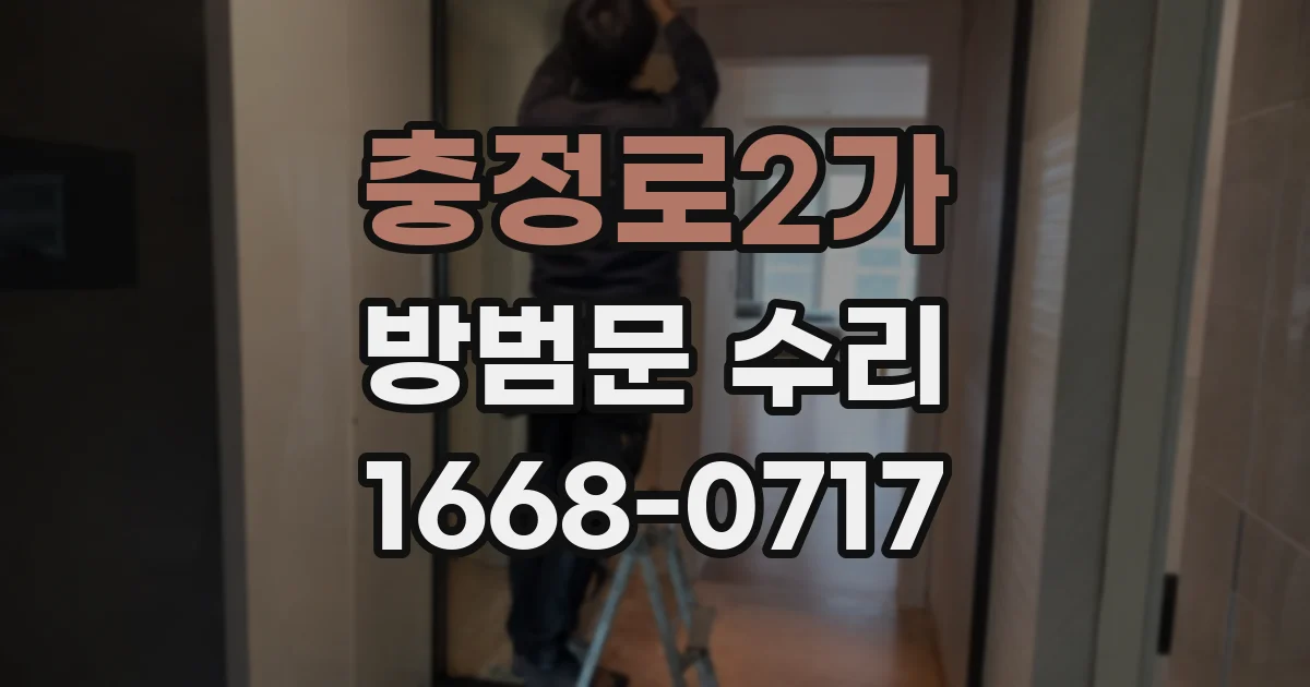충정로2가 방범문 수리