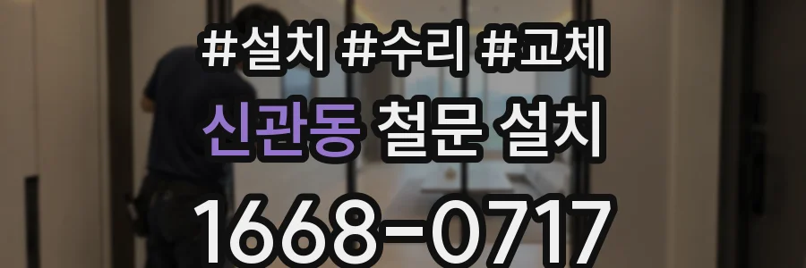 신관동 철문 설치