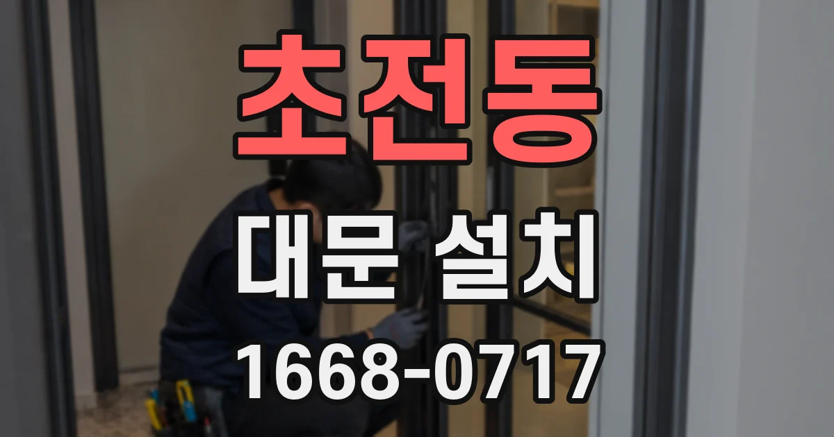 초전동 대문 설치