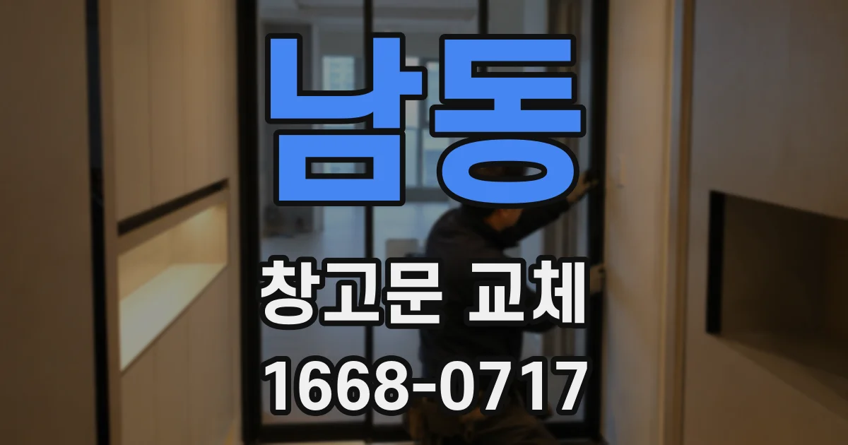 남동 창고문 교체