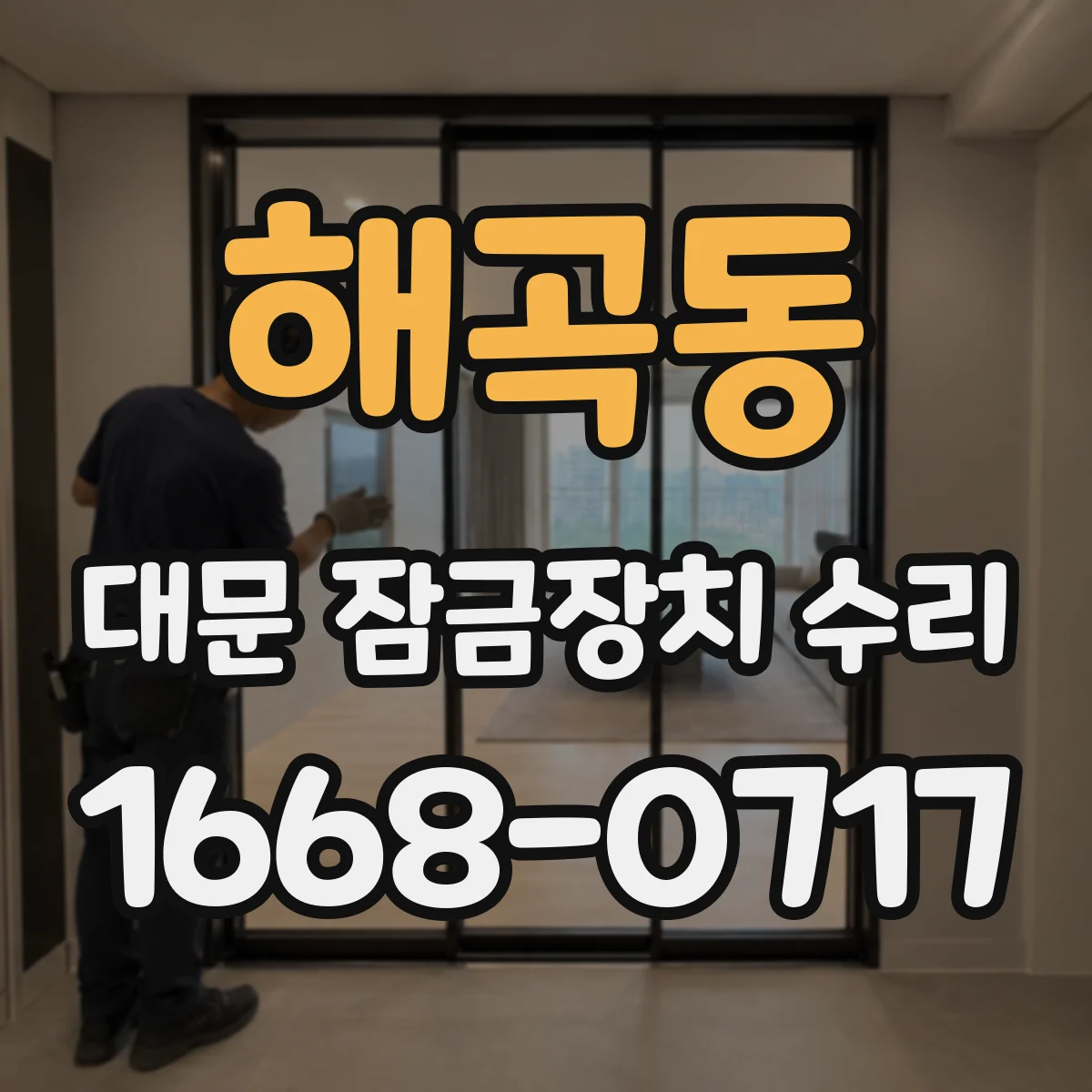 해곡동 대문 잠금장치 수리