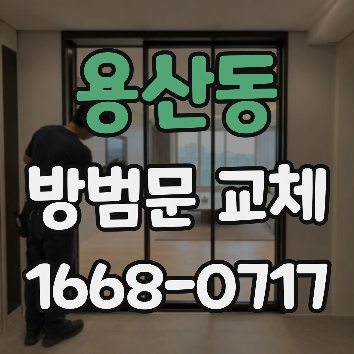용산동 방범문 교체