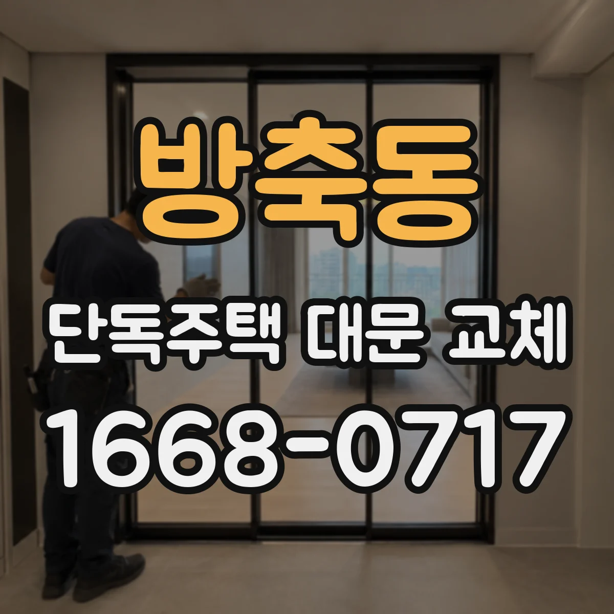 방축동 단독주택 대문 교체