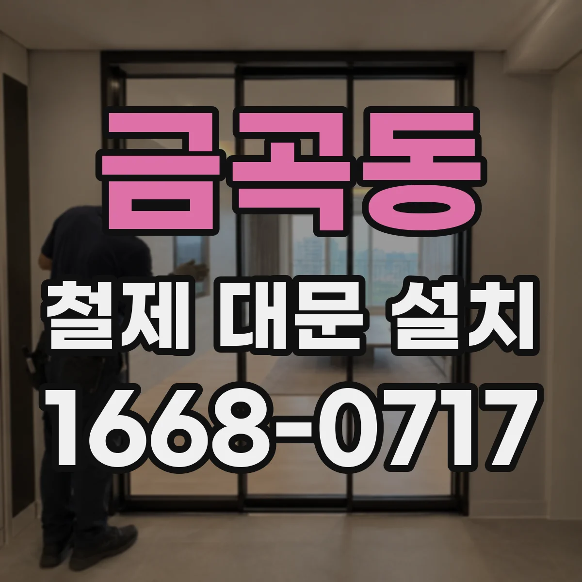 금곡동 철제 대문 설치