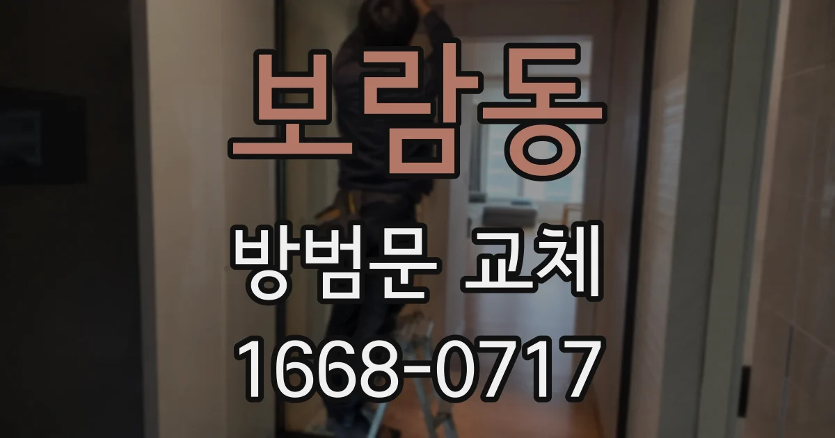 보람동 방범문 교체
