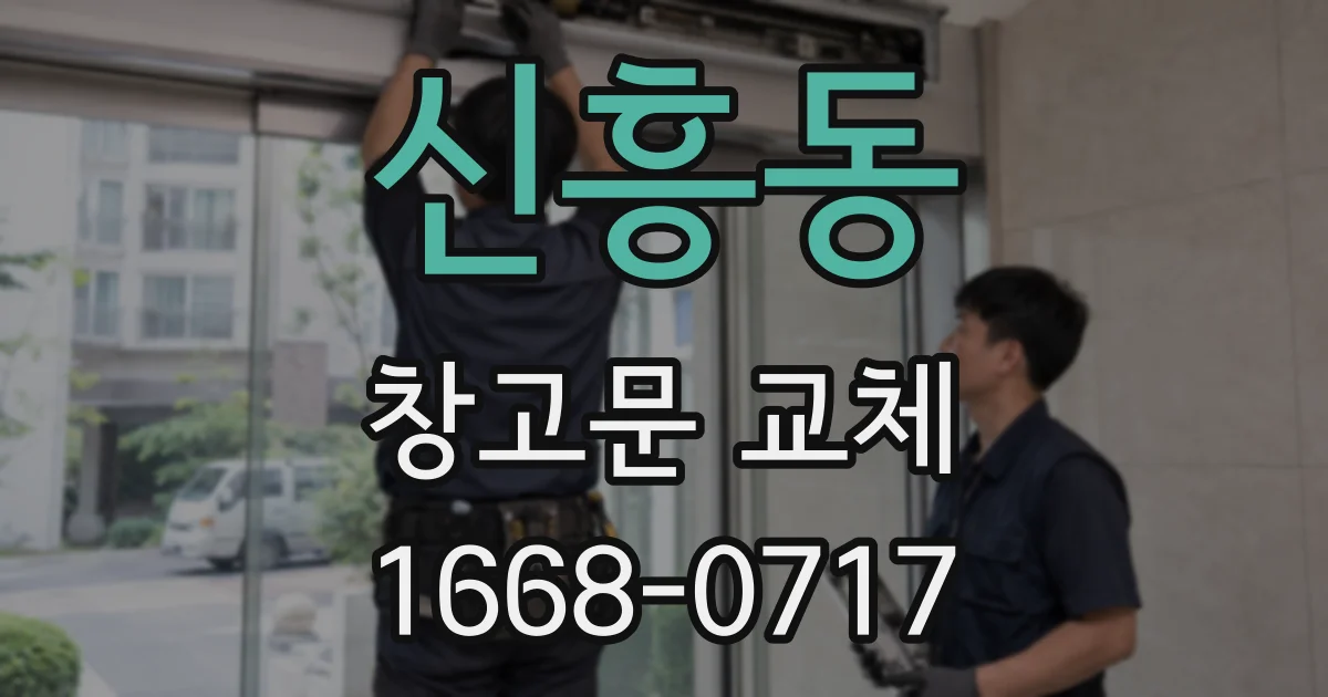신흥동 창고문 교체
