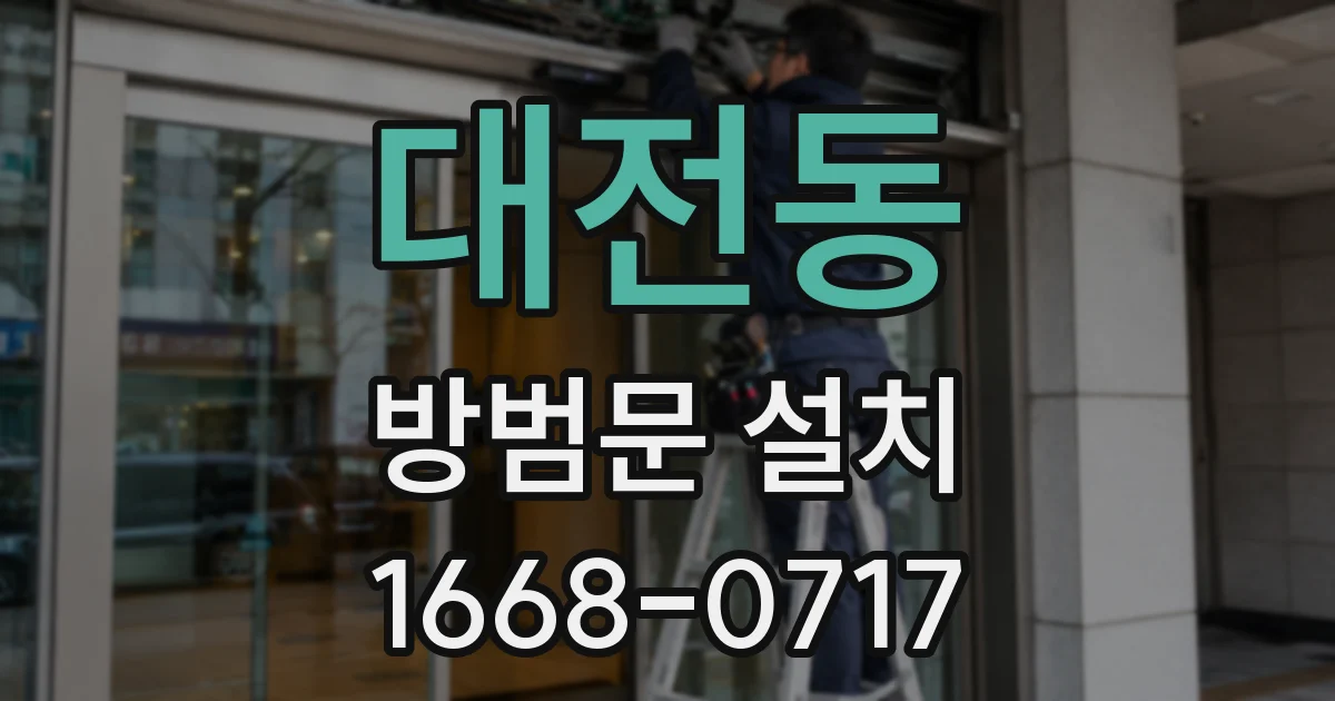 대전동 방범문 설치