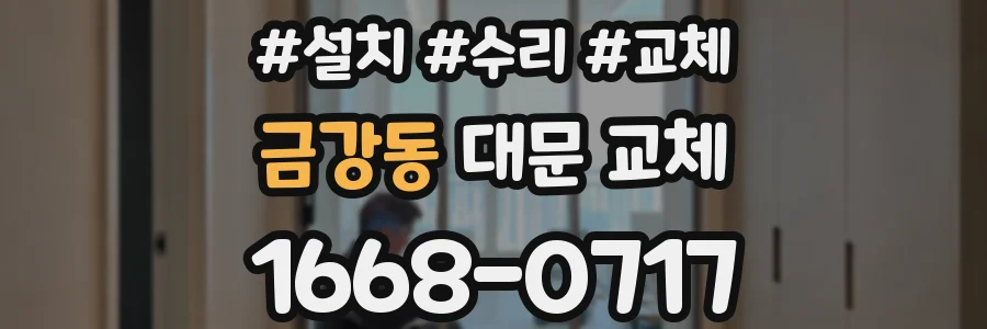 금강동 대문 교체