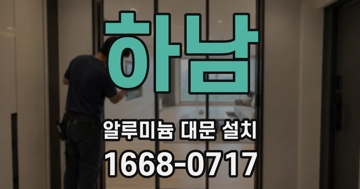 하남 알루미늄 대문 설치
