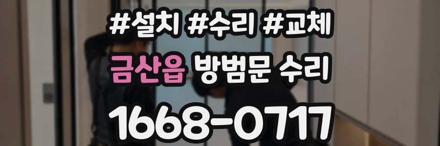 금산읍 방범문 수리