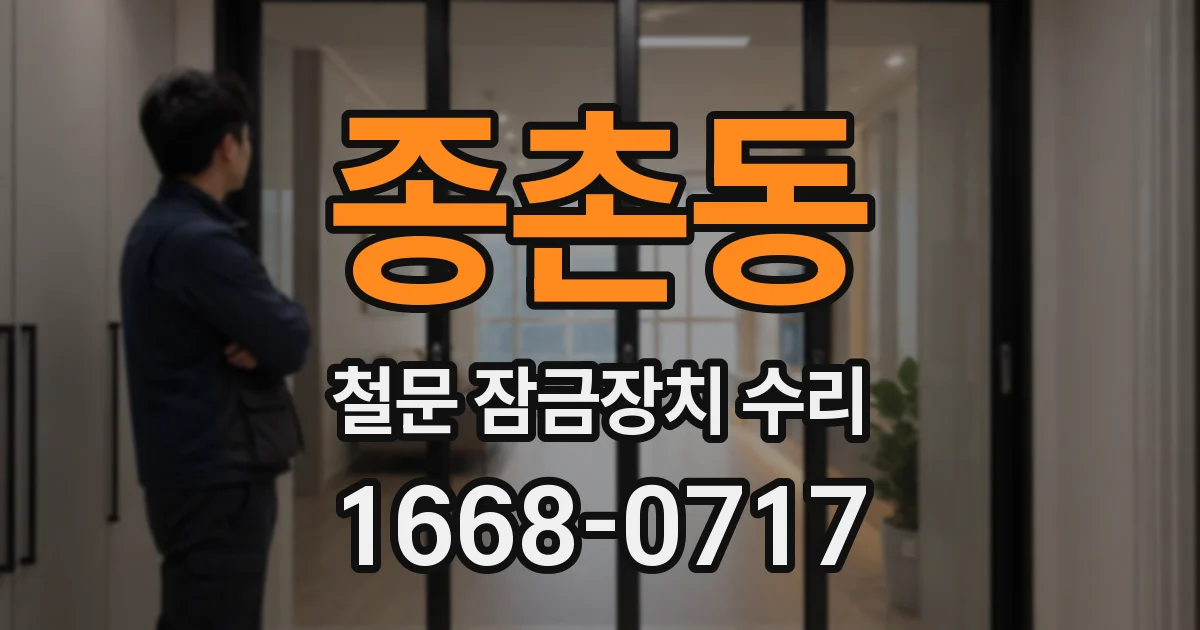 종촌동 철문 잠금장치 수리