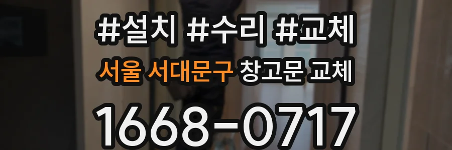 서울 서대문구 창고문 교체