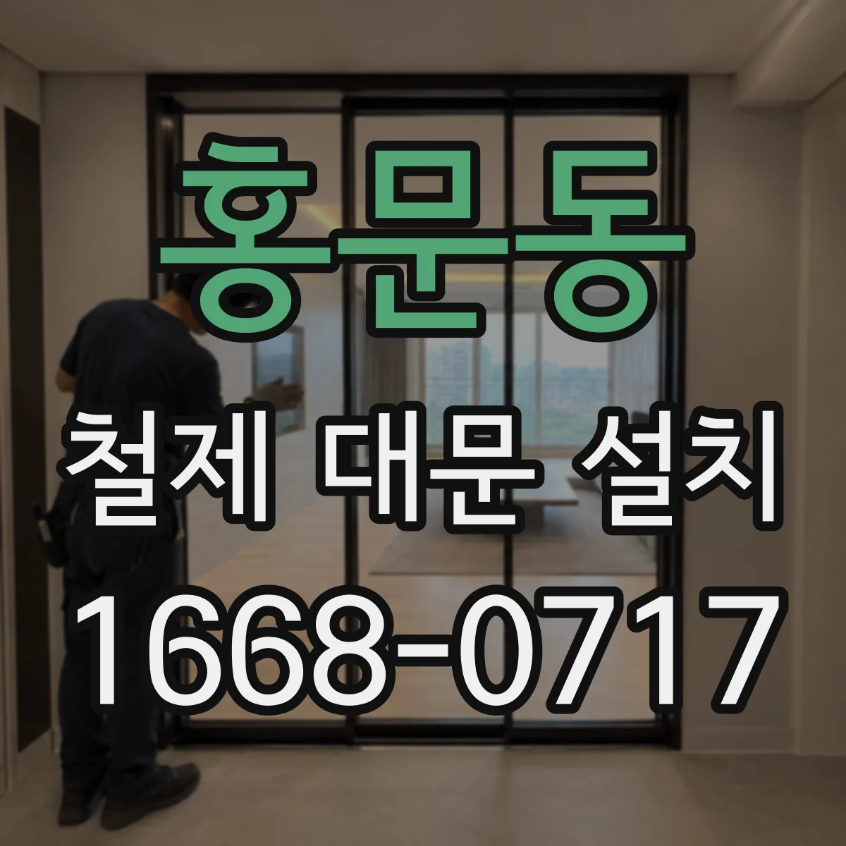 홍문동 철제 대문 설치