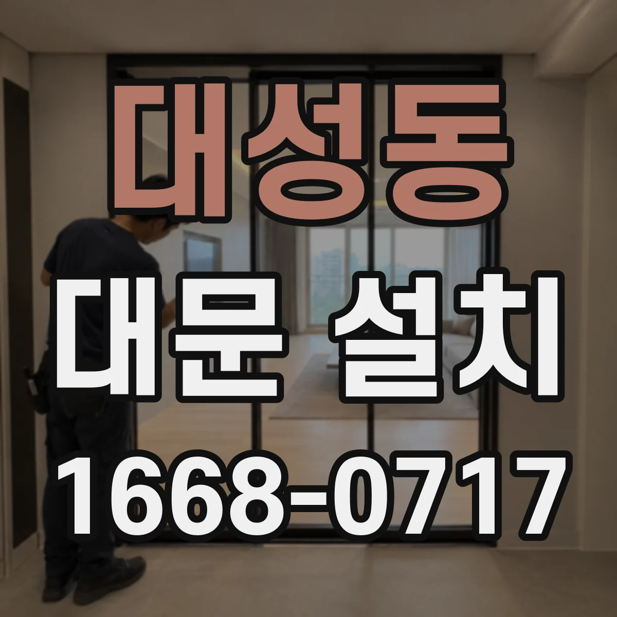 대성동 대문 설치