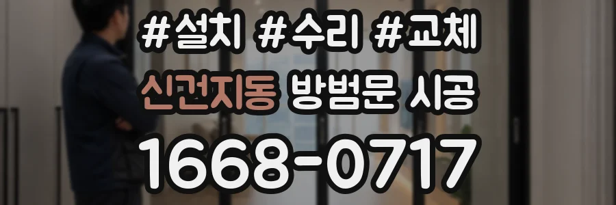 신건지동 방범문 시공