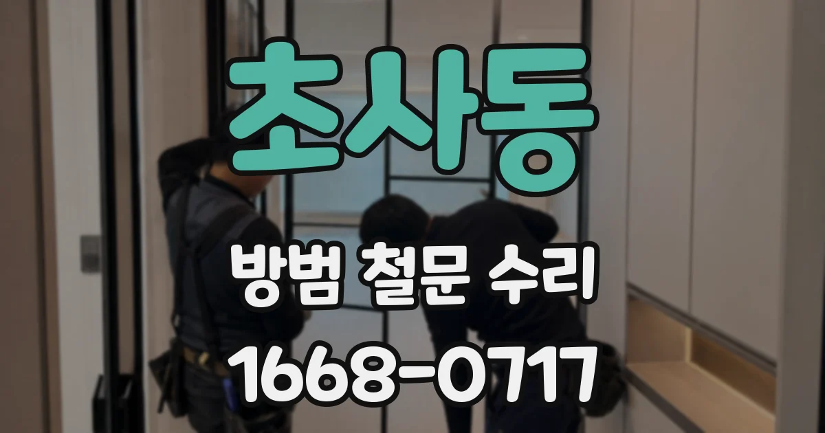 초사동 방범 철문 수리